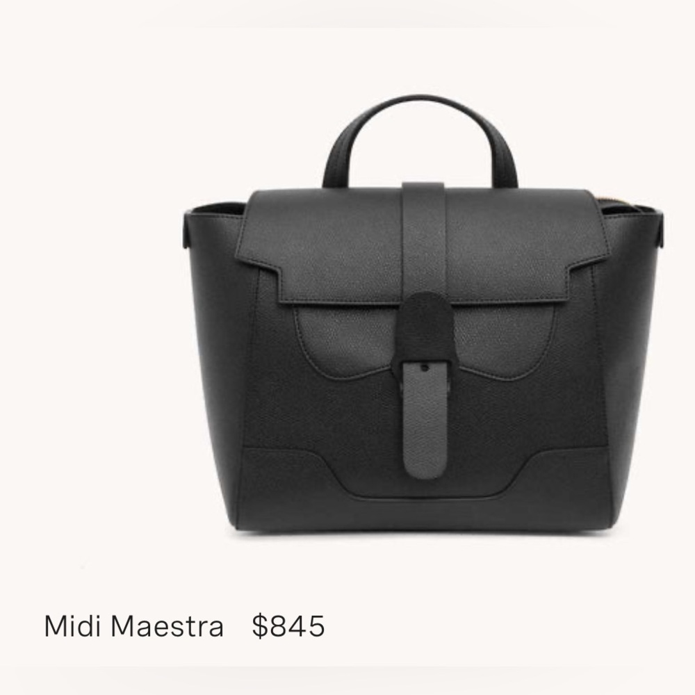 Senreve Midi Maestra Bag in Pebbled Leather